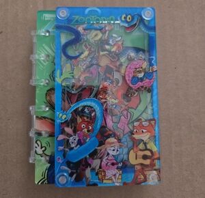 A7 Zootopia Acrylic Shaker Notebook
